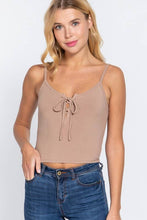 Load image into Gallery viewer, Sweetheart Neck Heavy Rib Knit Cami Top
