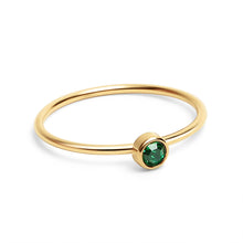 Load image into Gallery viewer, 18K Gold Birthstone Stacking Ring
