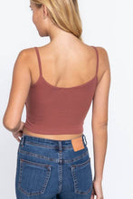 Load image into Gallery viewer, V-neck W/removable Bra Cup Cotton Spandex Cami
