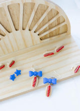 Load image into Gallery viewer, Hot Dog Clay earrings
