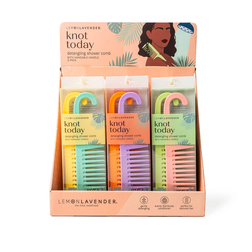 Lemon Lavender Knot Today Detangling Shower Comb