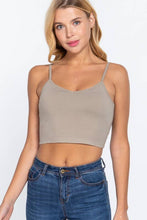 Load image into Gallery viewer, V-neck W/removable Bra Cup Cotton Spandex Cami
