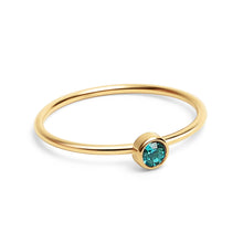 Load image into Gallery viewer, 18K Gold Birthstone Stacking Ring
