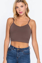 Load image into Gallery viewer, V-neck W/removable Bra Cup Cotton Spandex Cami
