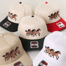 Load image into Gallery viewer, Wild Three Horses Embroidery Trucker Hat
