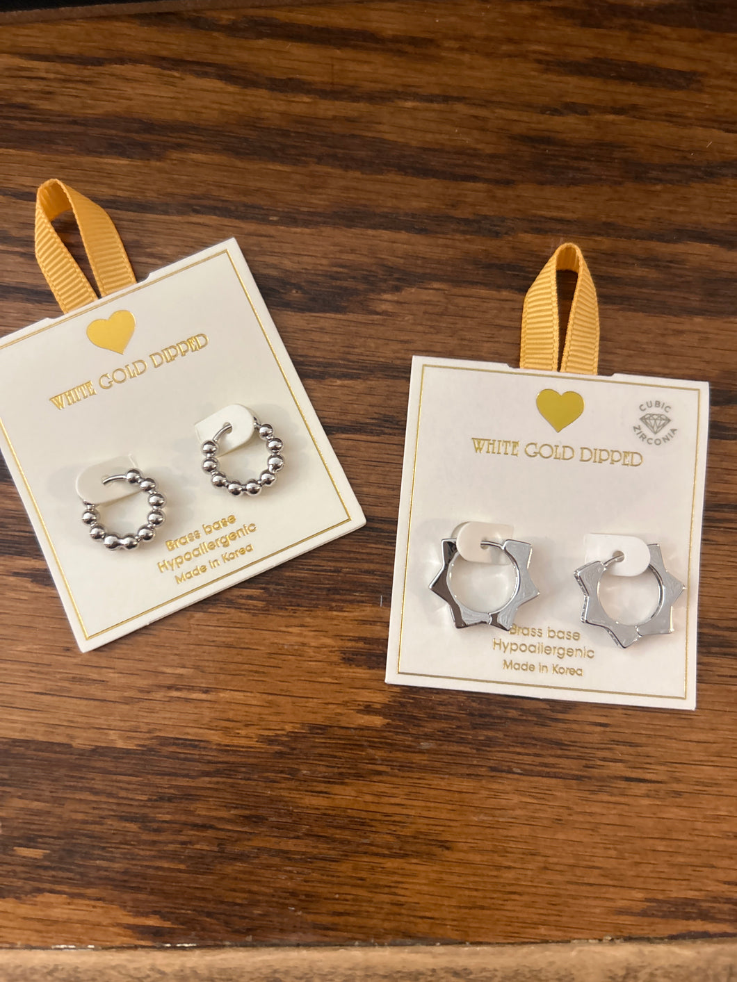 Silver hoops