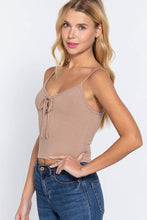 Load image into Gallery viewer, Sweetheart Neck Heavy Rib Knit Cami Top
