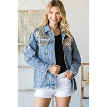 Load image into Gallery viewer, Sequin Denim Jacket
