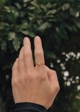 Load image into Gallery viewer, 18k Gold Initial Letter Stacking Rings
