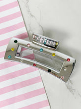 Load image into Gallery viewer, Silver Rhinestone Claw Clip
