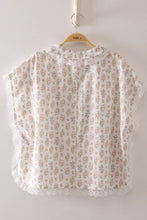 Load image into Gallery viewer, Romantic Floral Lace Tie Blouse
