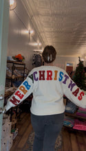 Load image into Gallery viewer, MERRY CHRISTMAS MULTICOLOR CREWNECK KNIT SWEATER

