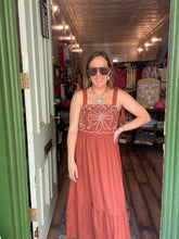 Load image into Gallery viewer, Embroidered maxi dress
