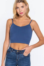 Load image into Gallery viewer, V-neck W/removable Bra Cup Cotton Spandex Cami
