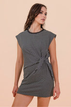 Load image into Gallery viewer, Black striped knit dress
