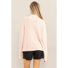 Load image into Gallery viewer, Oversized High Neck Top With Side Slit
