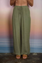 Load image into Gallery viewer, TEXTURED DRAWSTRING DETAIL WIDE LEG LOUNGE PANTS
