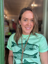 Load image into Gallery viewer, Green fish tee
