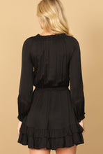 Load image into Gallery viewer, Long sleeve black dress
