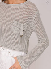 Load image into Gallery viewer, Gray knit sweater
