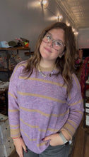 Load image into Gallery viewer, Purple striped sweater
