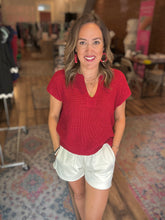 Load image into Gallery viewer, WASHED FRONT TIE RAW EDGE MINI SHORTS
