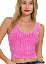 Load image into Gallery viewer, Ribbed layering crop tank
