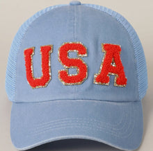 Load image into Gallery viewer, USA patch hat
