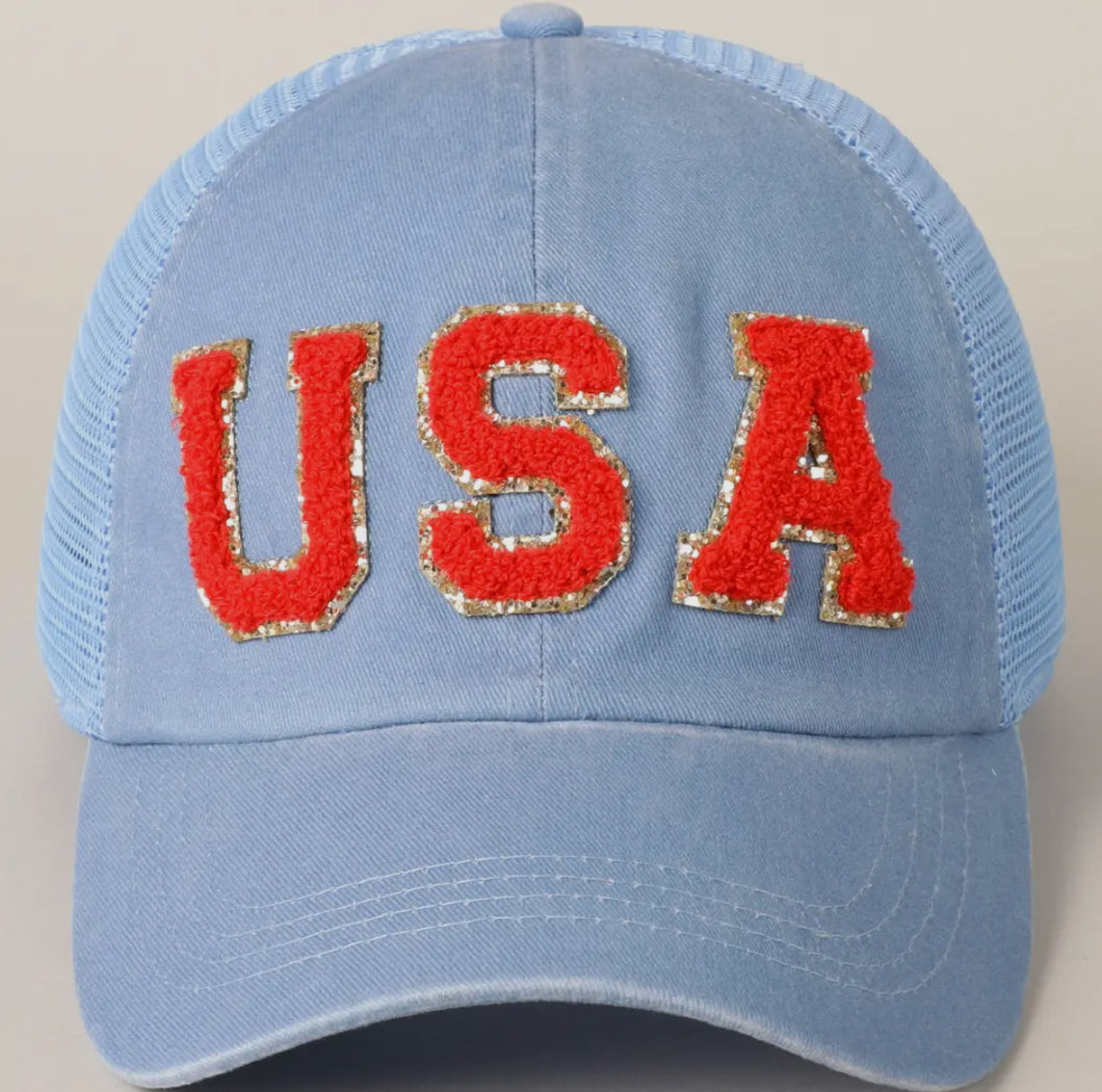 USA patch hat