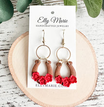 Load image into Gallery viewer, EM Derby clay earrings
