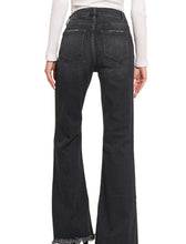 Load image into Gallery viewer, High Rise Bell Bottom Black Jeans
