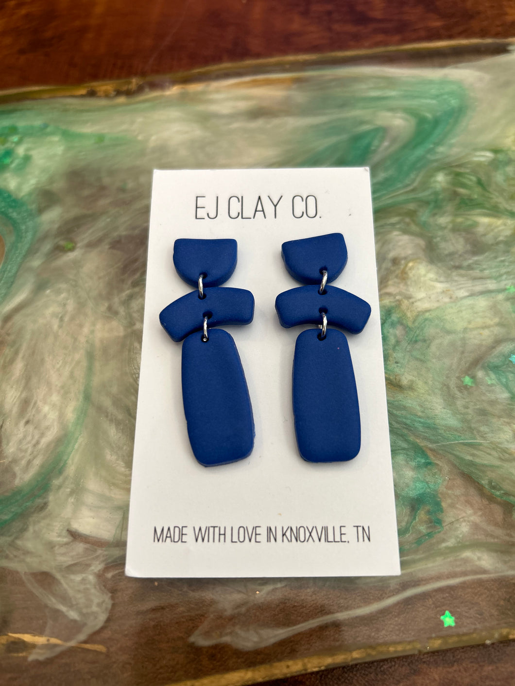 EJ clay earrings 8.12