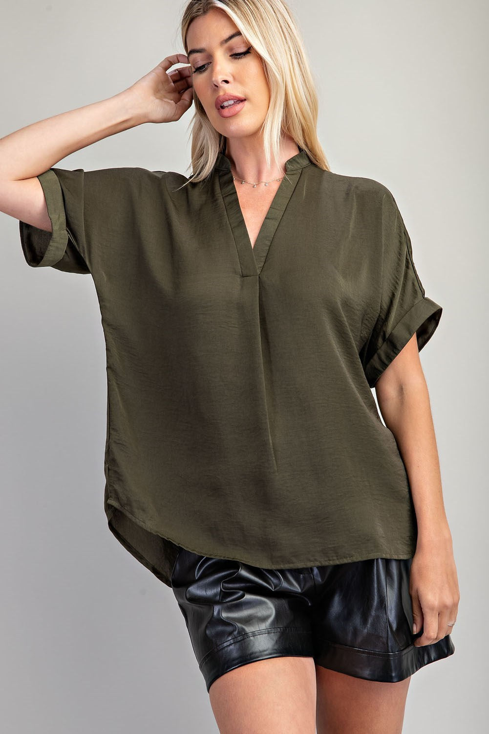 Olive blouse