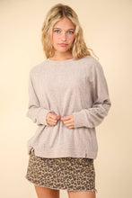 Load image into Gallery viewer, Oversized Comfy Soft Contrast Knit Top
