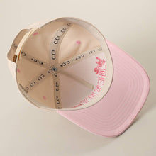 Load image into Gallery viewer, DERBY Western Cowgirl Embroidered Two-Tone Trucker Hat
