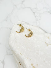 Load image into Gallery viewer, Gold Dipped Knot Hoop Earrings - Yellow Gold
