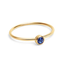 Load image into Gallery viewer, 18K Gold Birthstone Stacking Ring
