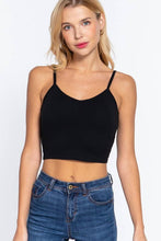 Load image into Gallery viewer, V-neck W/removable Bra Cup Cotton Spandex Cami
