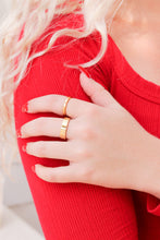 Load image into Gallery viewer, 18K Gold Stainless Steel Blank Flat Band Ring
