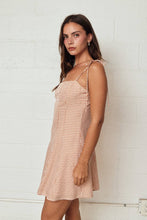 Load image into Gallery viewer, Gingham Tie Strap Mini Dress
