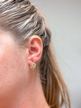 Load image into Gallery viewer, Gold Dipped Knot Hoop Earrings - Yellow Gold
