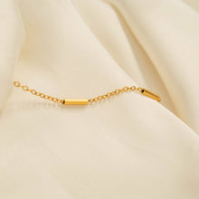 Load image into Gallery viewer, 18K Gold PVD Stainless Steel Satellite Bar Chain Bracelet
