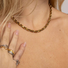 Load image into Gallery viewer, 18K Gold PVD Stainless Steel Pearl Statement Ring
