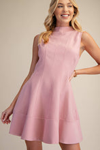 Load image into Gallery viewer, Mock-Neck Stretch Mini Dress
