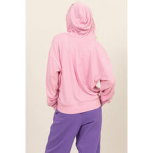 Load image into Gallery viewer, DZ25A136-RELAXED FIT NOTCH NECK RIBBED HOODIE
