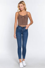 Load image into Gallery viewer, Sweetheart Neck Heavy Rib Knit Cami Top
