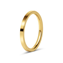 Load image into Gallery viewer, 18K Gold Stainless Steel Blank Flat Band Ring

