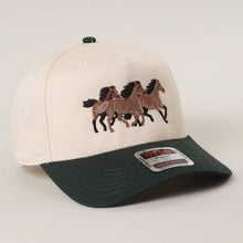 Load image into Gallery viewer, Wild Three Horses Embroidery Trucker Hat
