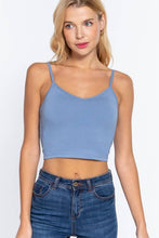 Load image into Gallery viewer, V-neck W/removable Bra Cup Cotton Spandex Cami
