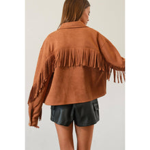 Load image into Gallery viewer, HF25A974-Fringe Detail Western Jacket
